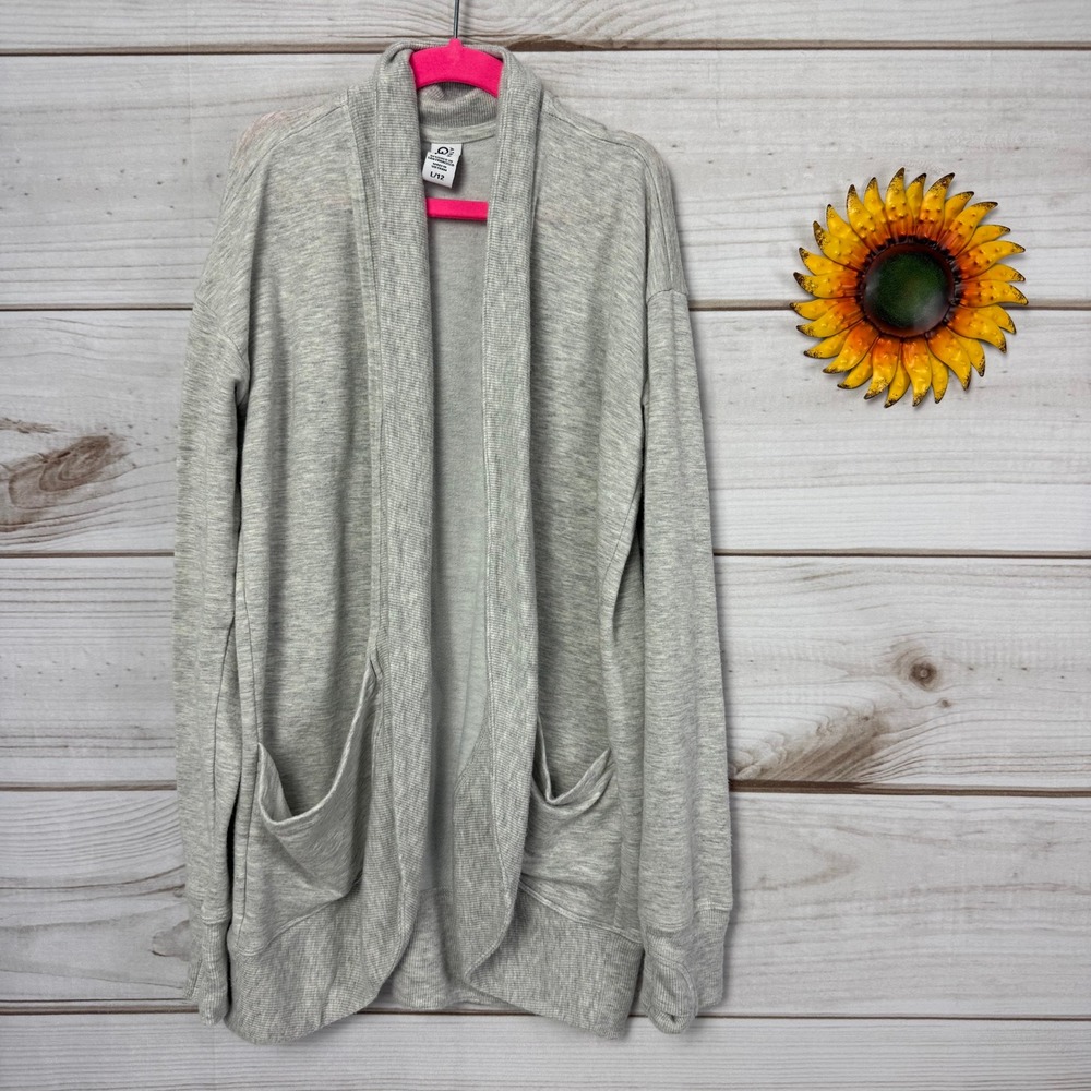 Athleta Girl Wrap‎ 'n Roll Lightweight Open Front Cardigan Sweater L/12